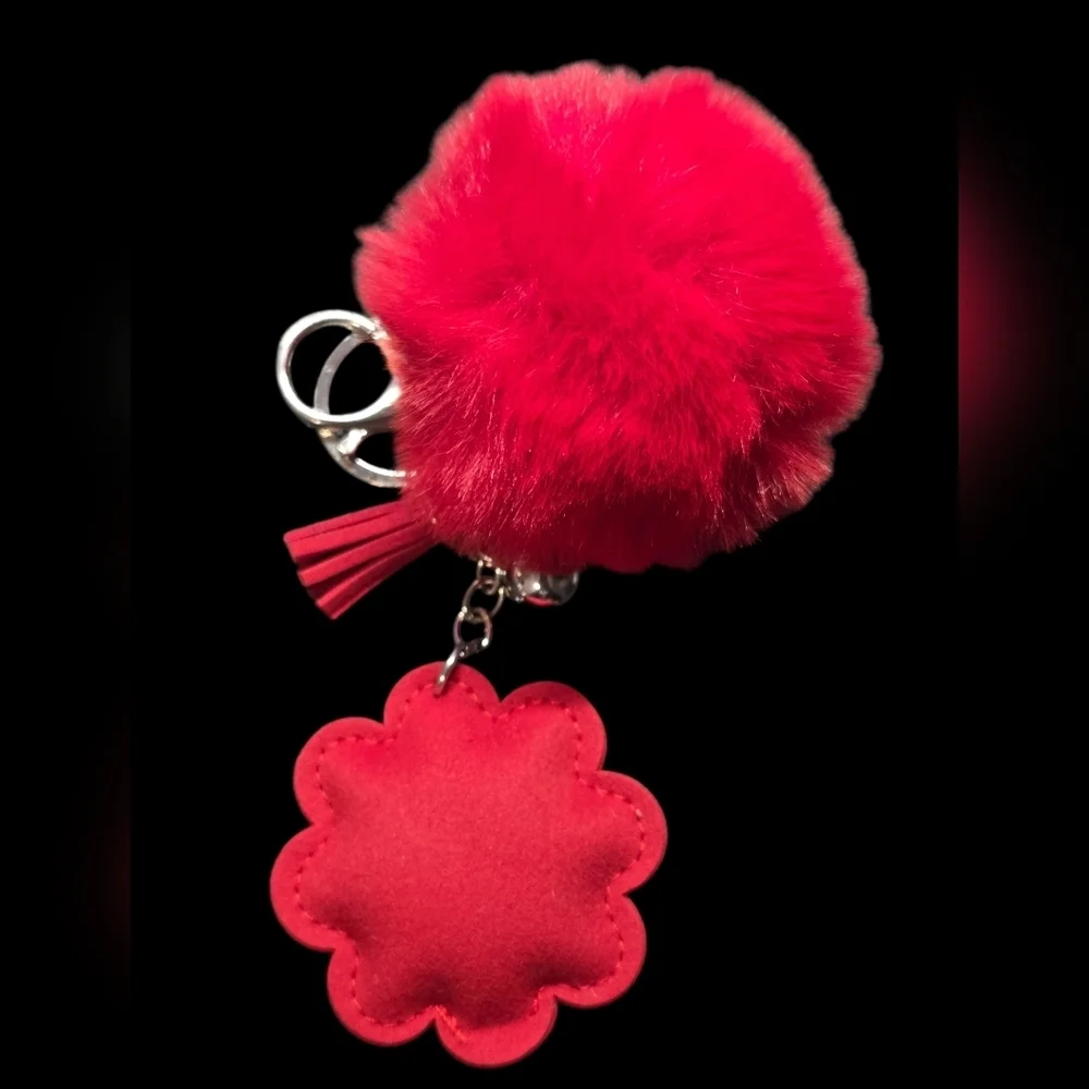 Red Floral Key & Card Holder